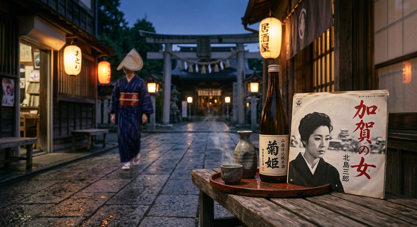 Kikuhime brewery at the foot of Mt. Hakusan