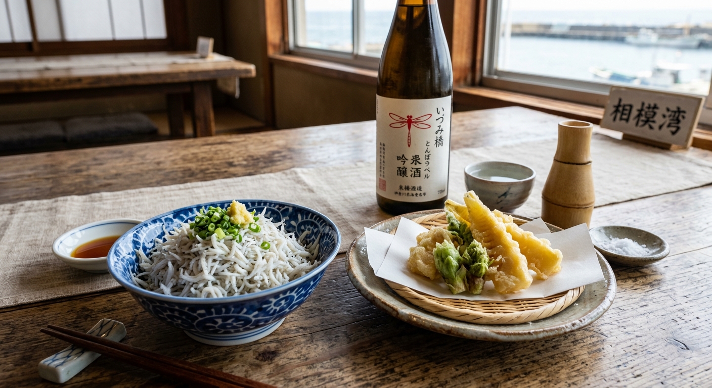 しらすの釜揚げと春野菜の天ぷら