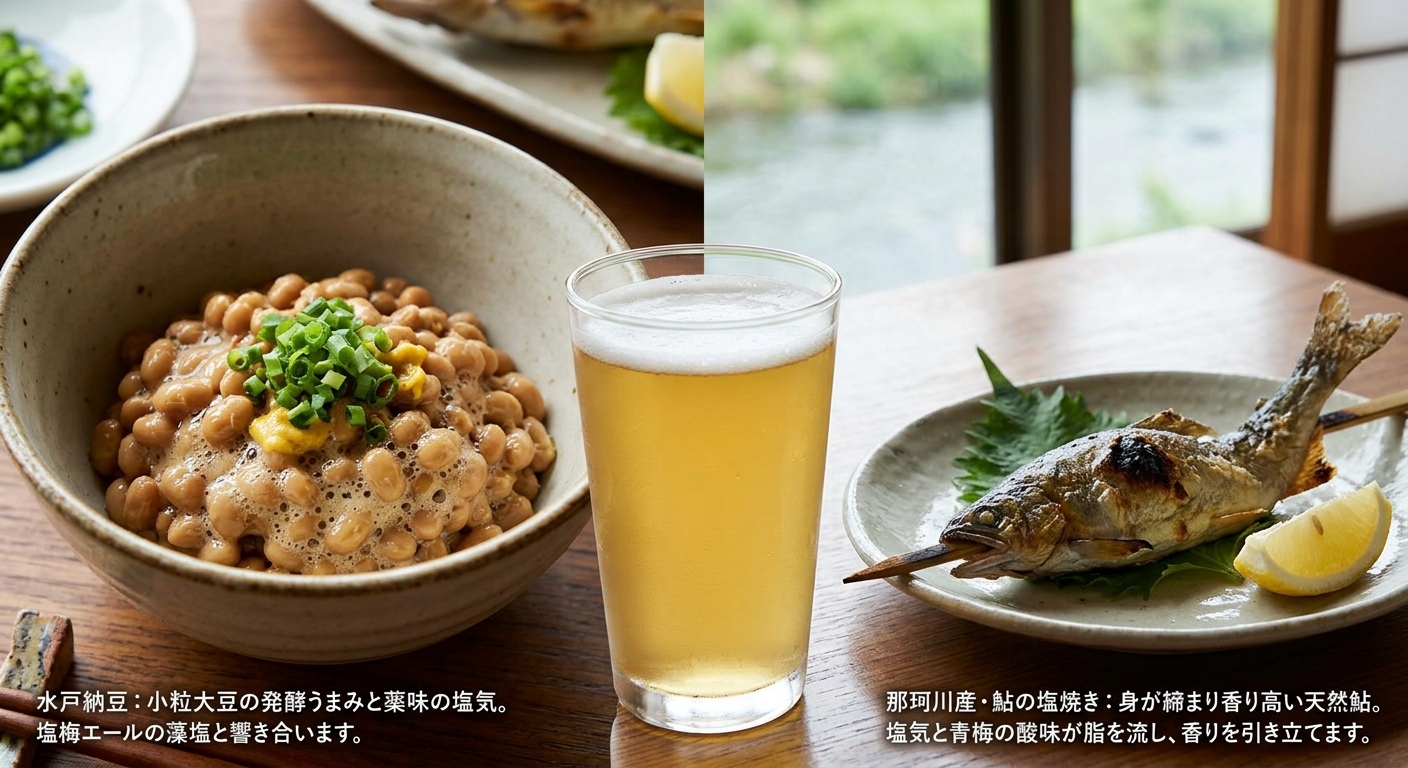常陸野ネスト 塩梅エールに合わせた料理