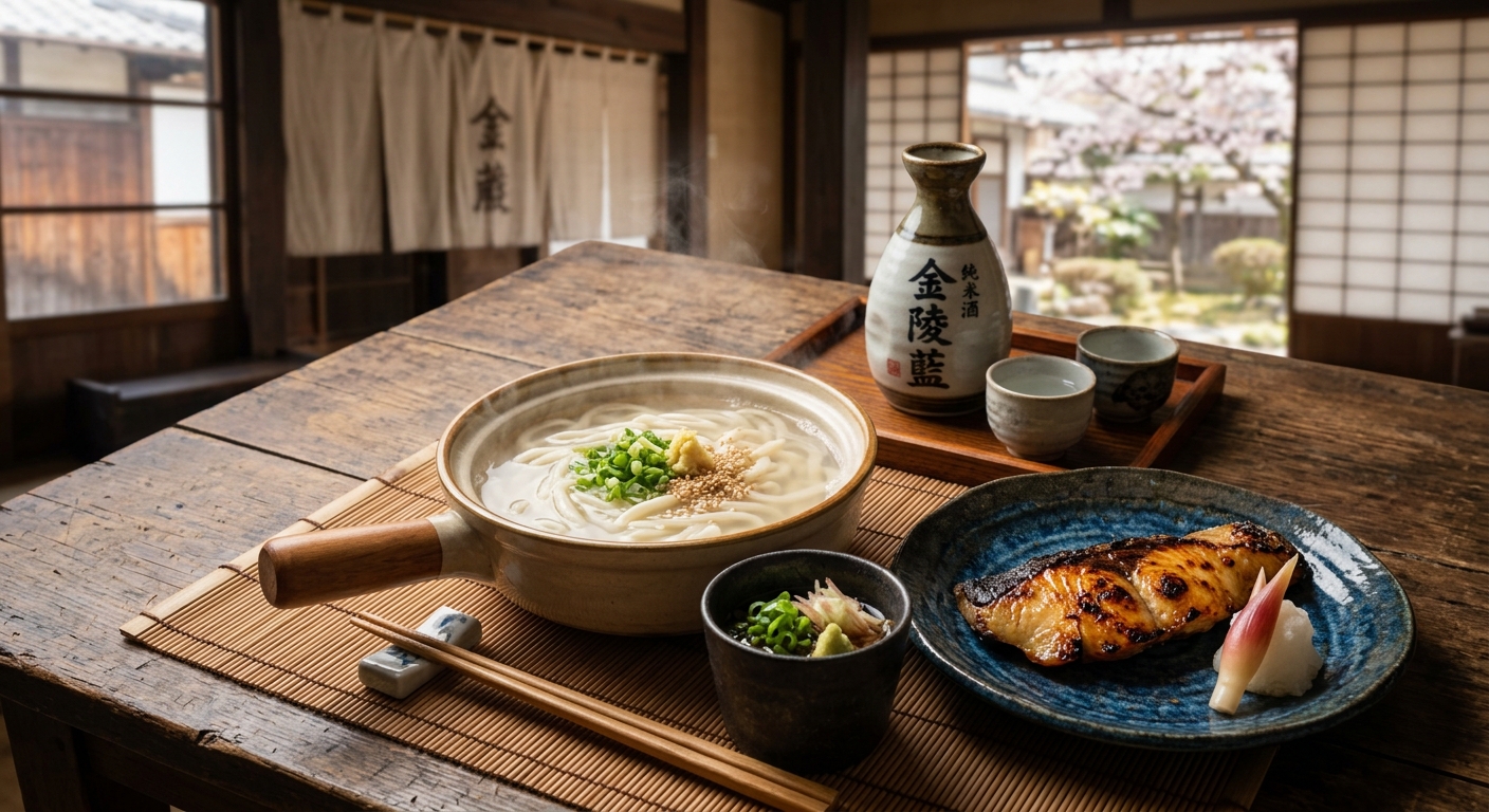 金陵 濃藍に合わせた料理