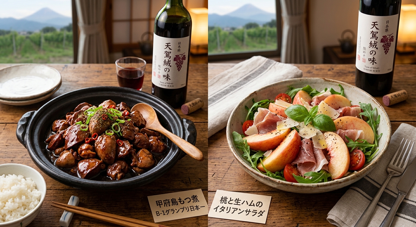 七賢 天鵞絨の味に合わせた料理