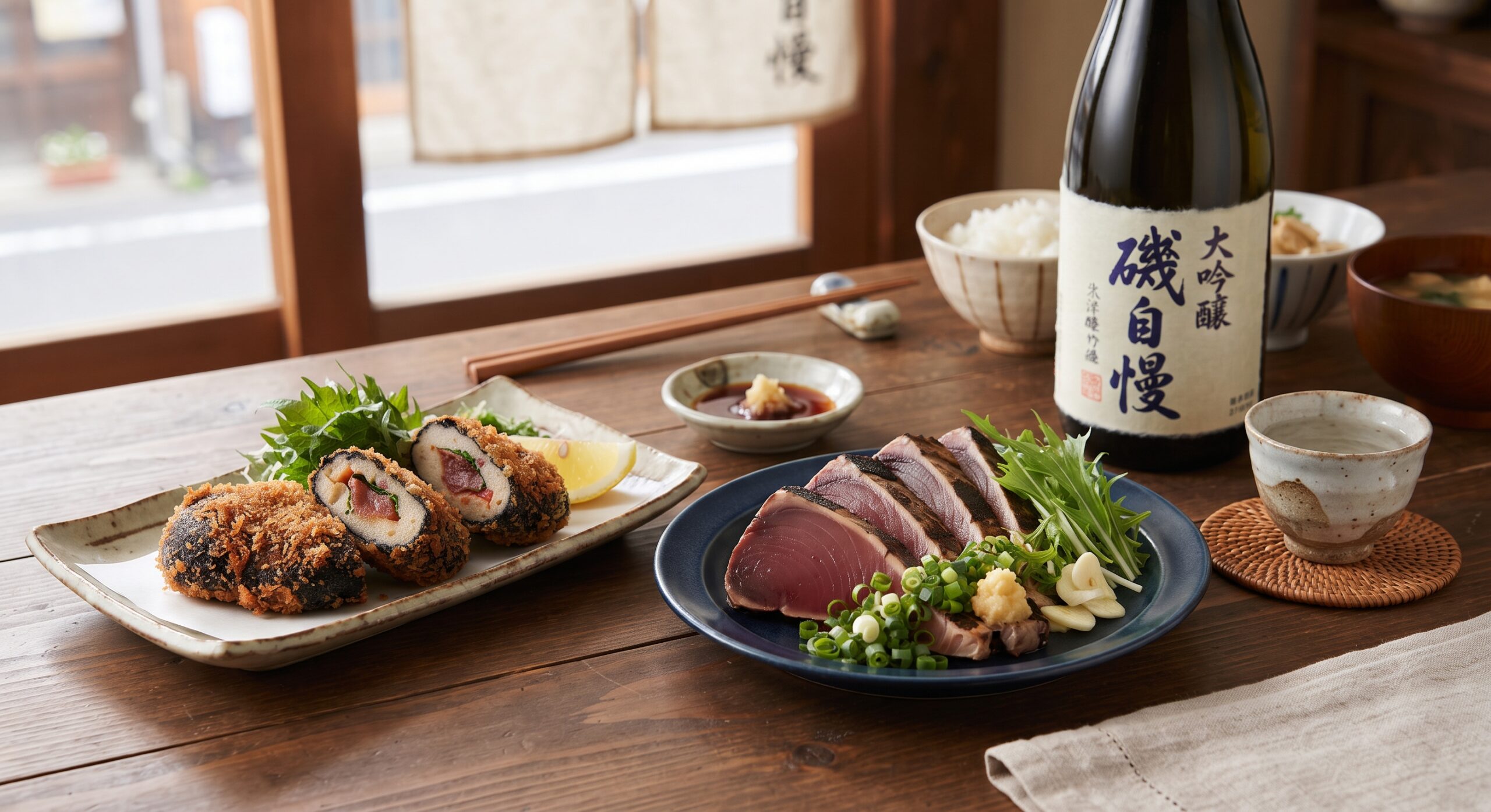 磯自慢 大吟醸 一滴入魂に合わせた料理