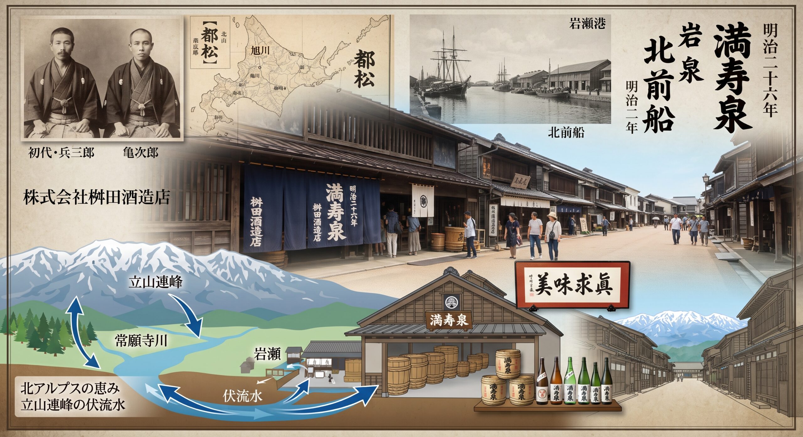 富山県の満寿泉 純米「白萩」