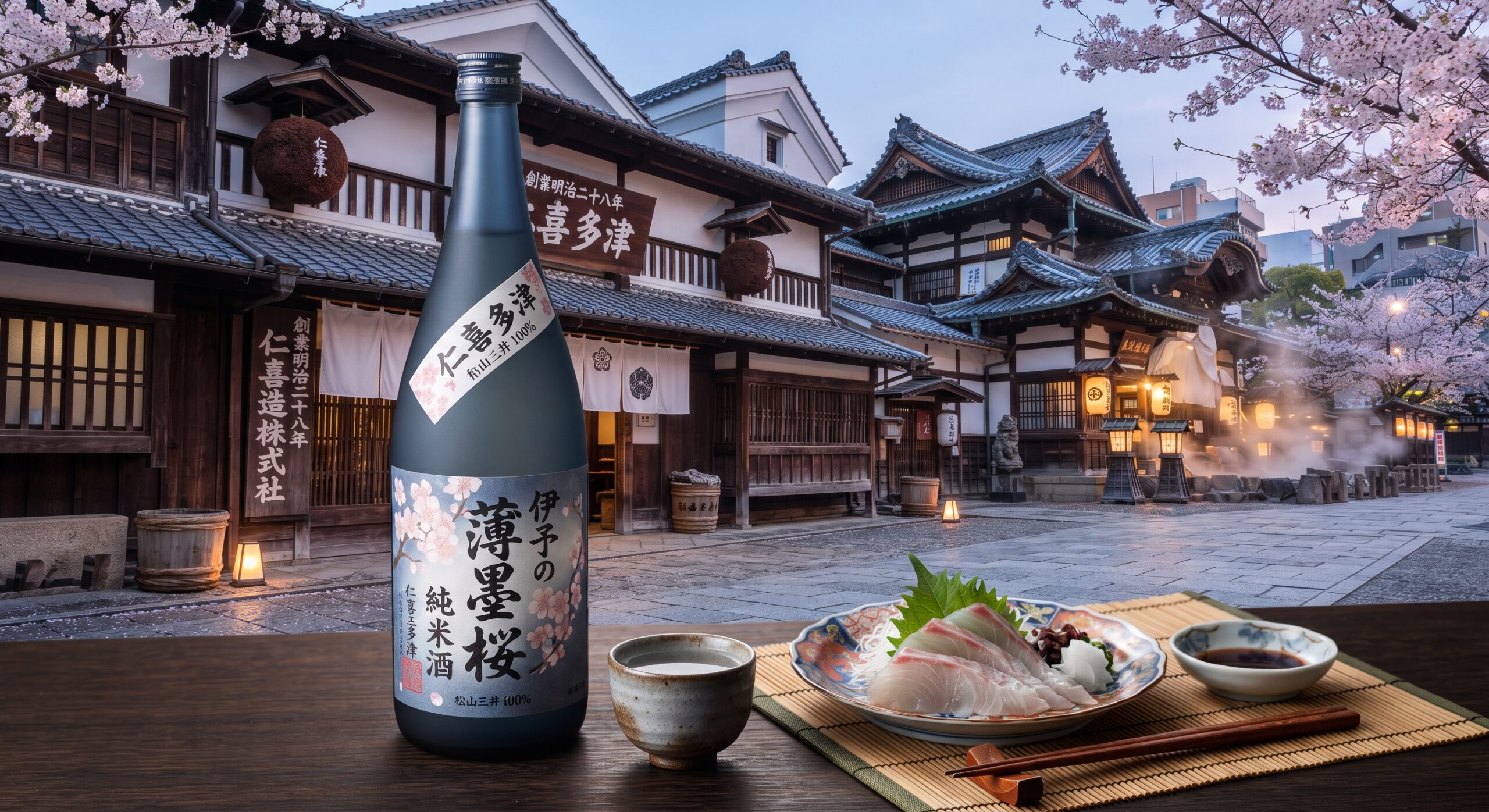 愛媛県の仁喜多津 伊予の薄墨桜
