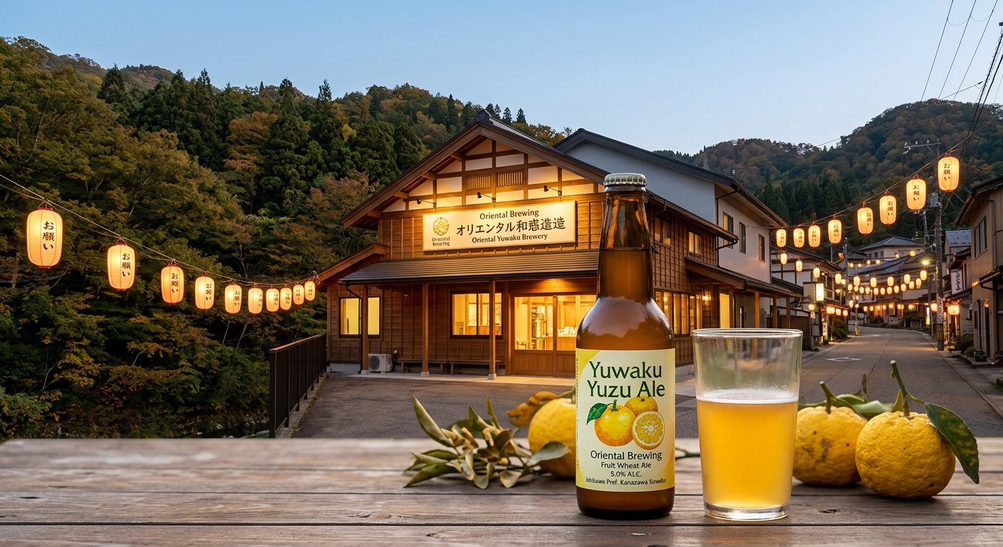 石川県のオリエンタルブルーイング 湯涌ゆずエール