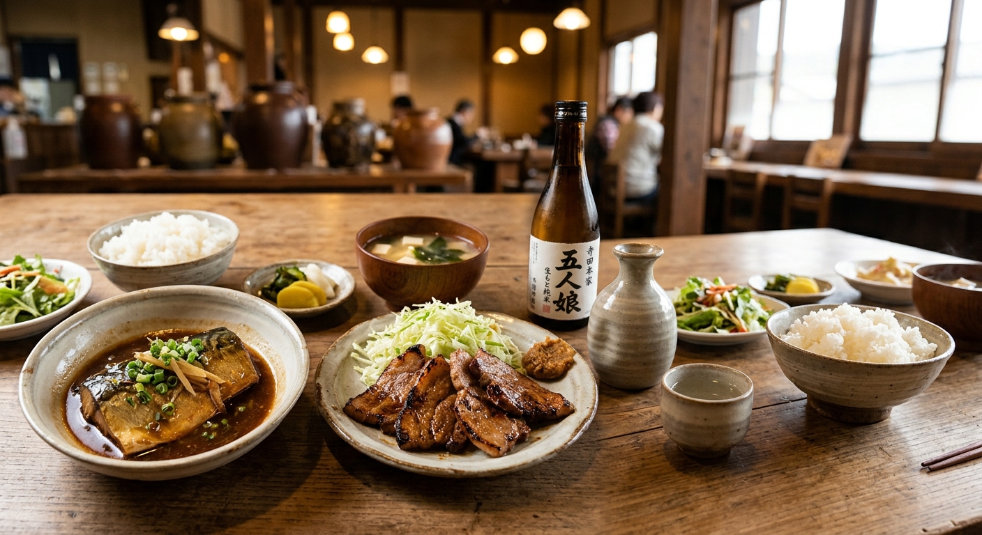 寺田本家 五人娘 純米酒に合わせた料理